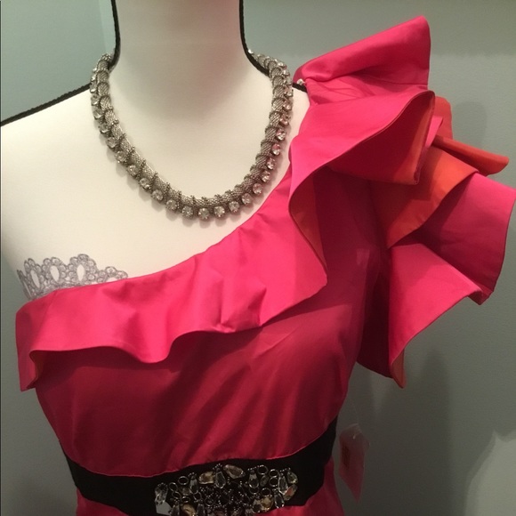 💐New Prom One Shoulder Dress - Picture 5 of 8